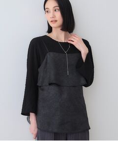 INDIVI / インディヴィ その他トップス | 【2点セット／洗える】カセット服 キャミ＆ブラウス セットトップス