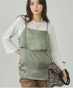 INDIVI / インディヴィ その他トップス | 【2点セット／洗える】カセット服 キャミ＆ブラウス セットトップス