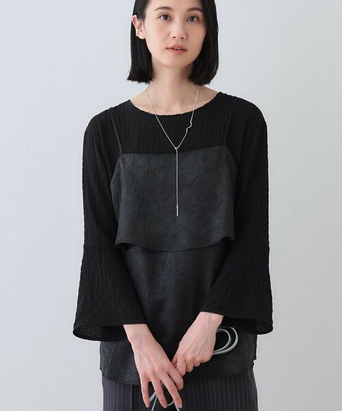 INDIVI / インディヴィ その他トップス | 【2点セット／洗える】カセット服 キャミ＆ブラウス セットトップス | 詳細10