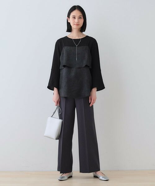 INDIVI / インディヴィ その他トップス | 【2点セット／洗える】カセット服 キャミ＆ブラウス セットトップス | 詳細12