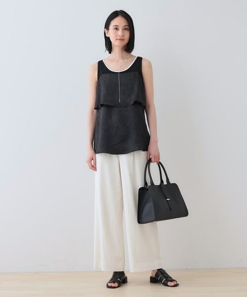 INDIVI / インディヴィ その他トップス | 【2点セット／洗える】カセット服 キャミ＆ブラウス セットトップス | 詳細14