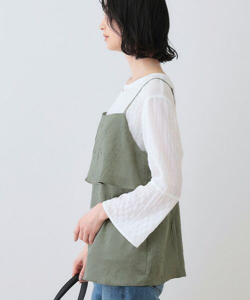 INDIVI / インディヴィ その他トップス | 【2点セット／洗える】カセット服 キャミ＆ブラウス セットトップス | 詳細19