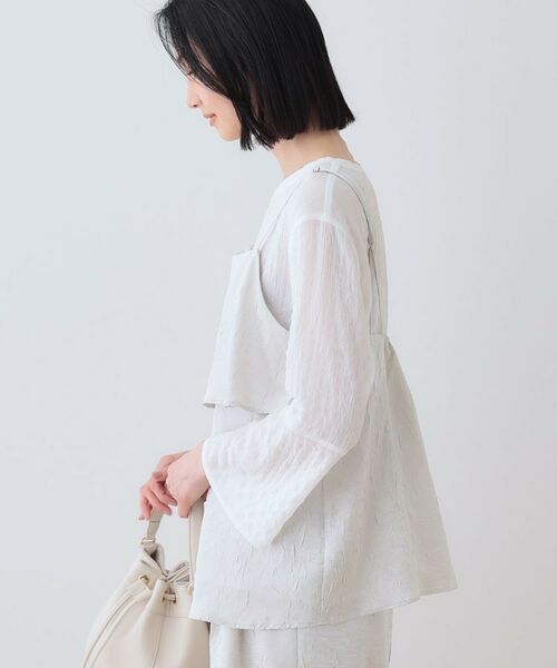 INDIVI / インディヴィ その他トップス | 【2点セット／洗える】カセット服 キャミ＆ブラウス セットトップス | 詳細2