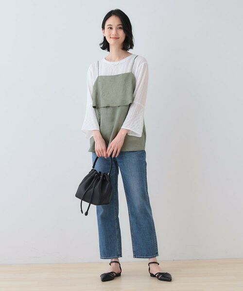 INDIVI / インディヴィ その他トップス | 【2点セット／洗える】カセット服 キャミ＆ブラウス セットトップス | 詳細21