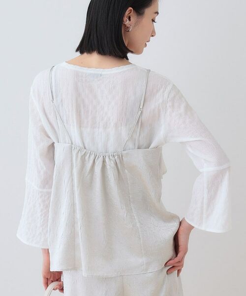 INDIVI / インディヴィ その他トップス | 【2点セット／洗える】カセット服 キャミ＆ブラウス セットトップス | 詳細3