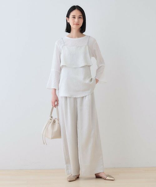 INDIVI / インディヴィ その他トップス | 【2点セット／洗える】カセット服 キャミ＆ブラウス セットトップス | 詳細4