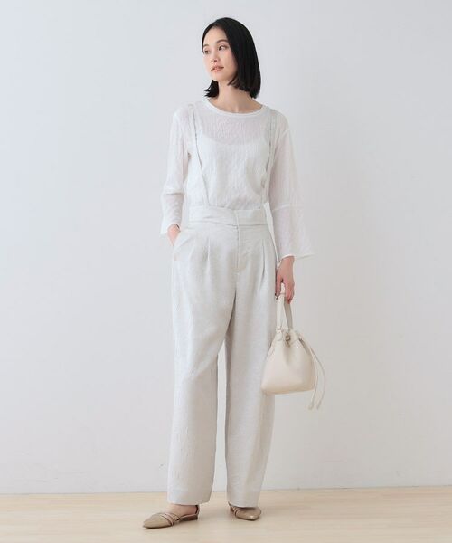 INDIVI / インディヴィ その他トップス | 【2点セット／洗える】カセット服 キャミ＆ブラウス セットトップス | 詳細5