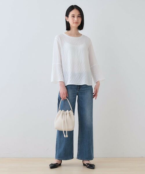 INDIVI / インディヴィ その他トップス | 【2点セット／洗える】カセット服 キャミ＆ブラウス セットトップス | 詳細7