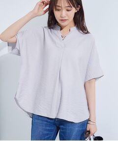 INDIVI / インディヴィ シャツ・ブラウス | 【洗える／UVケア／SETUP可能】スキッパードルマンブラウス