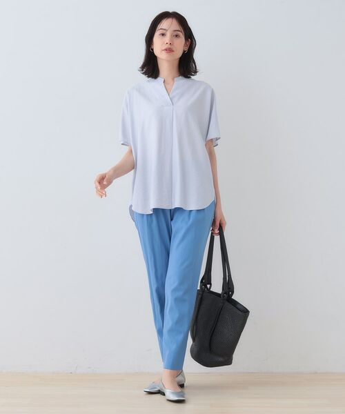 INDIVI / インディヴィ シャツ・ブラウス | 【洗える／UVケア／SETUP可能】スキッパードルマンブラウス | 詳細10