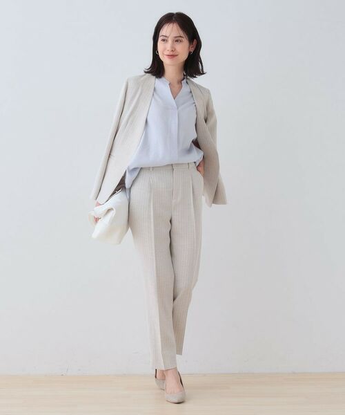 INDIVI / インディヴィ シャツ・ブラウス | 【洗える／UVケア／SETUP可能】スキッパードルマンブラウス | 詳細11