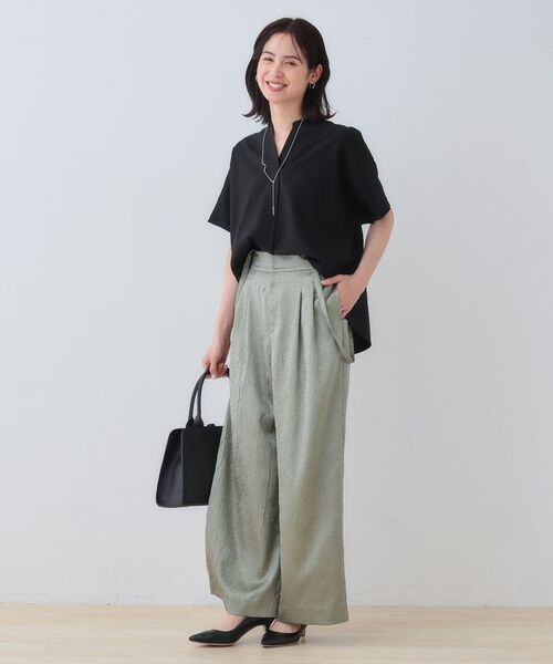 INDIVI / インディヴィ シャツ・ブラウス | 【洗える／UVケア／SETUP可能】スキッパードルマンブラウス | 詳細18