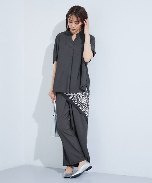 INDIVI / インディヴィ シャツ・ブラウス | 【洗える／UVケア／SETUP可能】スキッパードルマンブラウス | 詳細22