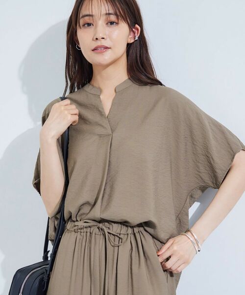 INDIVI / インディヴィ シャツ・ブラウス | 【洗える／UVケア／SETUP可能】スキッパードルマンブラウス | 詳細24