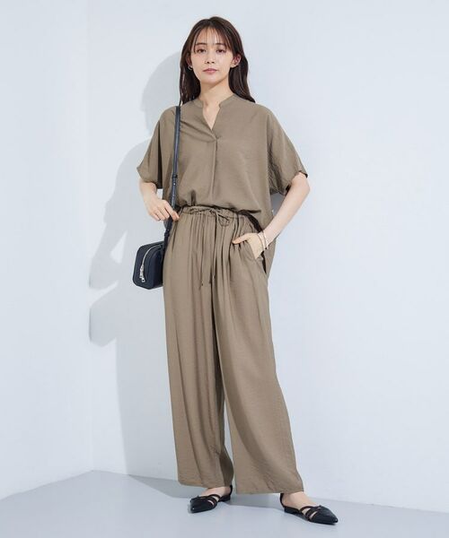 INDIVI / インディヴィ シャツ・ブラウス | 【洗える／UVケア／SETUP可能】スキッパードルマンブラウス | 詳細25