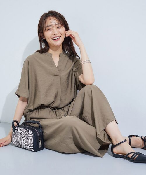 INDIVI / インディヴィ シャツ・ブラウス | 【洗える／UVケア／SETUP可能】スキッパードルマンブラウス | 詳細26