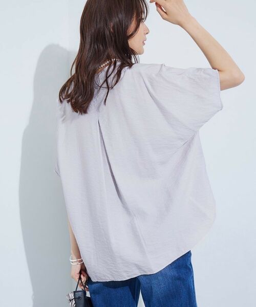 INDIVI / インディヴィ シャツ・ブラウス | 【洗える／UVケア／SETUP可能】スキッパードルマンブラウス | 詳細28