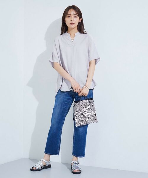 INDIVI / インディヴィ シャツ・ブラウス | 【洗える／UVケア／SETUP可能】スキッパードルマンブラウス | 詳細30