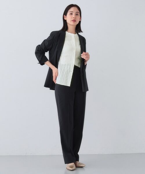 INDIVI / インディヴィ シャツ・ブラウス | 【日本製／サッカー素材】バンドカラーブラウス | 詳細4