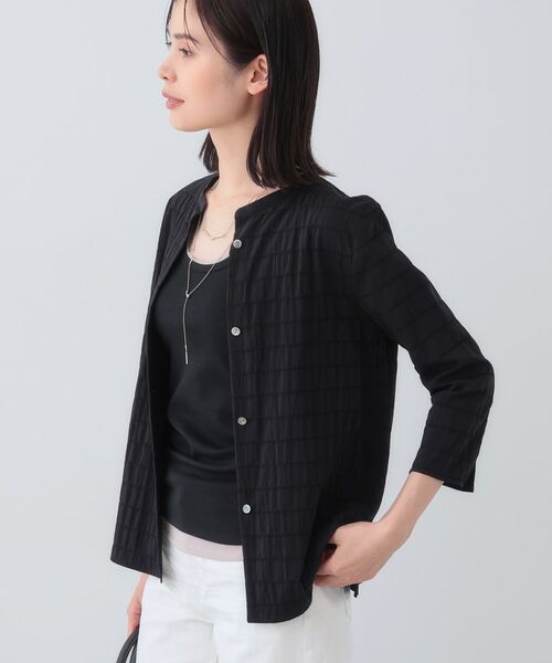 INDIVI / インディヴィ シャツ・ブラウス | 【日本製／サッカー素材】バンドカラーブラウス | 詳細6