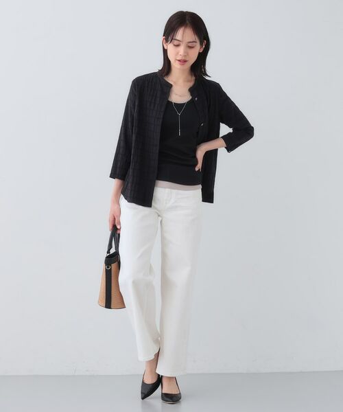 INDIVI / インディヴィ シャツ・ブラウス | 【日本製／サッカー素材】バンドカラーブラウス | 詳細8