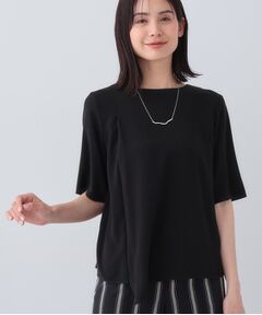 INDIVI / インディヴィ シャツ・ブラウス | 【日本製／トリアセテート混】アシメラインブラウス