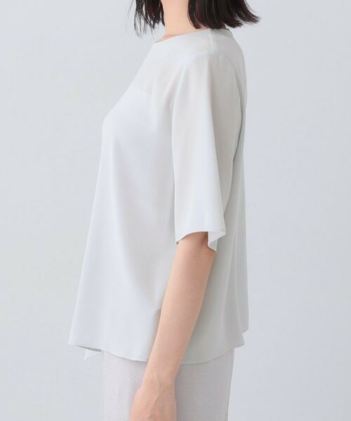 INDIVI / インディヴィ シャツ・ブラウス | 【日本製／トリアセテート混】アシメラインブラウス | 詳細11