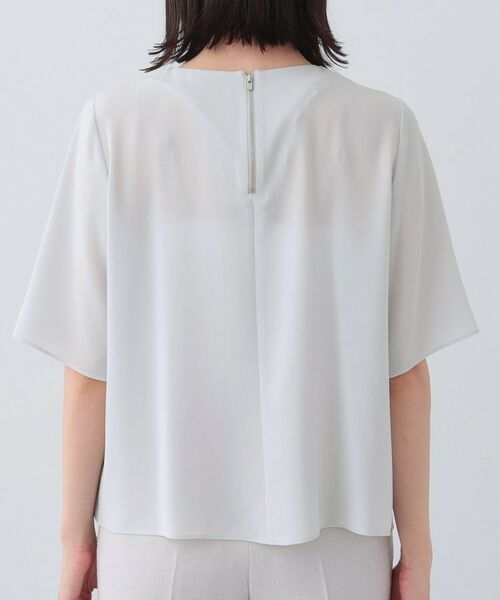 INDIVI / インディヴィ シャツ・ブラウス | 【日本製／トリアセテート混】アシメラインブラウス | 詳細12