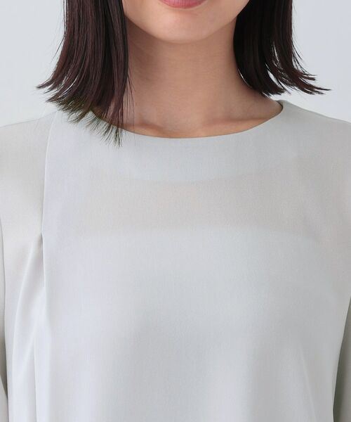 INDIVI / インディヴィ シャツ・ブラウス | 【日本製／トリアセテート混】アシメラインブラウス | 詳細13