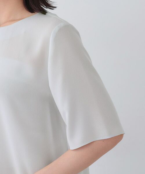 INDIVI / インディヴィ シャツ・ブラウス | 【日本製／トリアセテート混】アシメラインブラウス | 詳細15