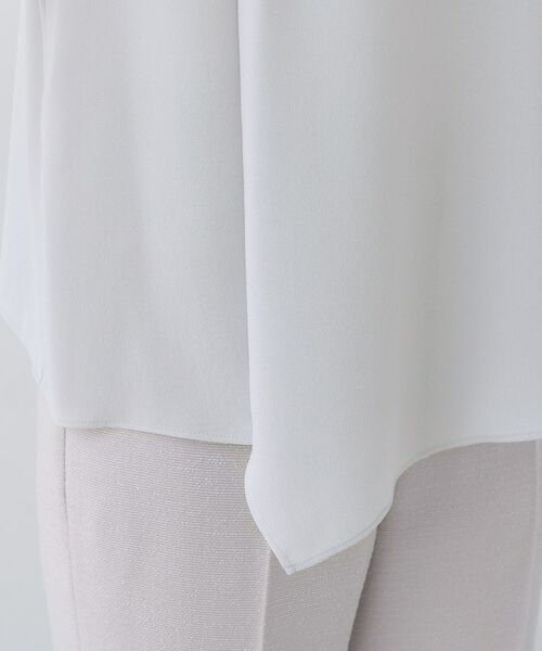 INDIVI / インディヴィ シャツ・ブラウス | 【日本製／トリアセテート混】アシメラインブラウス | 詳細16