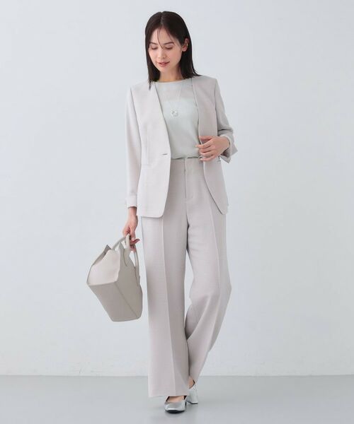 INDIVI / インディヴィ シャツ・ブラウス | 【日本製／トリアセテート混】アシメラインブラウス | 詳細4