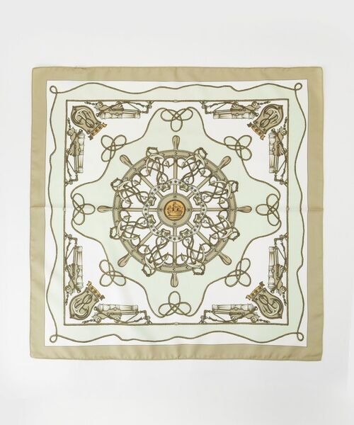 INDIVI / インディヴィ バンダナ・スカーフ | 【60cm四方】スクエアスカーフ（ライトグレー(611)）