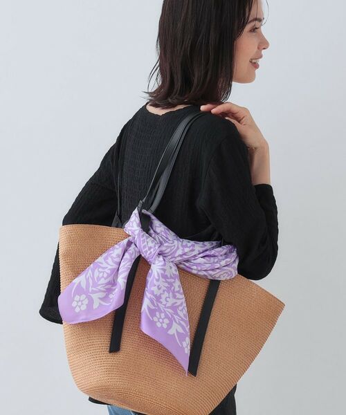 INDIVI / インディヴィ バンダナ・スカーフ | 【90cm四方】ボタニカル柄大判スカーフ | 詳細4