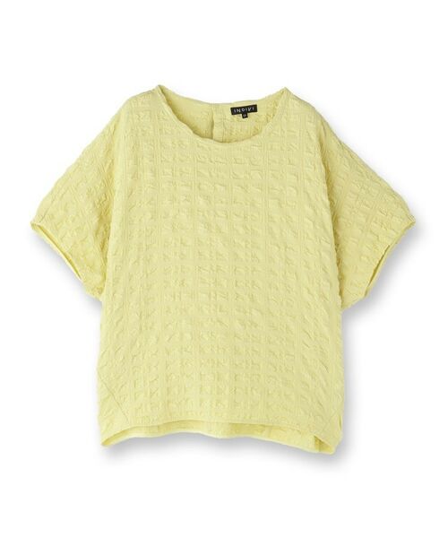 INDIVI / インディヴィ カットソー | 【洗える／凹凸素材／UVケア】コンパクトトップス | 詳細1