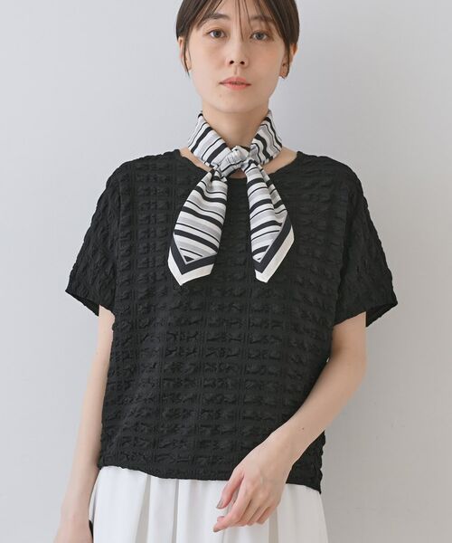 INDIVI / インディヴィ カットソー | 【洗える／凹凸素材／UVケア】コンパクトトップス | 詳細10