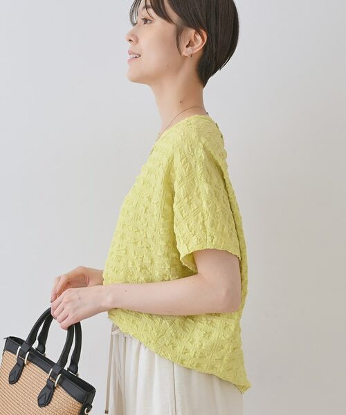 INDIVI / インディヴィ カットソー | 【洗える／凹凸素材／UVケア】コンパクトトップス | 詳細14