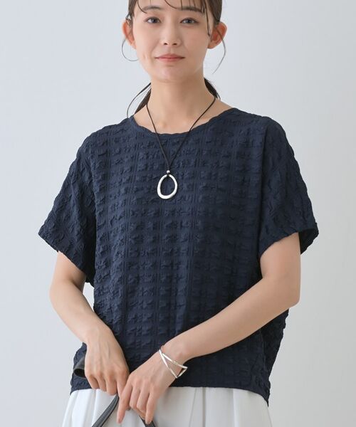 INDIVI / インディヴィ カットソー | 【洗える／凹凸素材／UVケア】コンパクトトップス | 詳細18