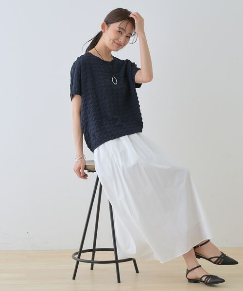 INDIVI / インディヴィ カットソー | 【洗える／凹凸素材／UVケア】コンパクトトップス | 詳細19