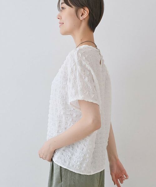 INDIVI / インディヴィ カットソー | 【洗える／凹凸素材／UVケア】コンパクトトップス | 詳細2