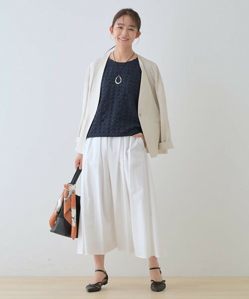 INDIVI / インディヴィ カットソー | 【洗える／凹凸素材／UVケア】コンパクトトップス | 詳細20