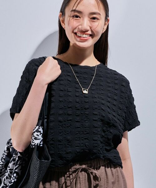 INDIVI / インディヴィ カットソー | 【洗える／凹凸素材／UVケア】コンパクトトップス | 詳細6