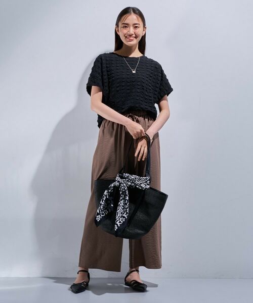 INDIVI / インディヴィ カットソー | 【洗える／凹凸素材／UVケア】コンパクトトップス | 詳細7