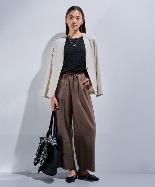 INDIVI / インディヴィ カットソー | 【洗える／凹凸素材／UVケア】コンパクトトップス | 詳細8