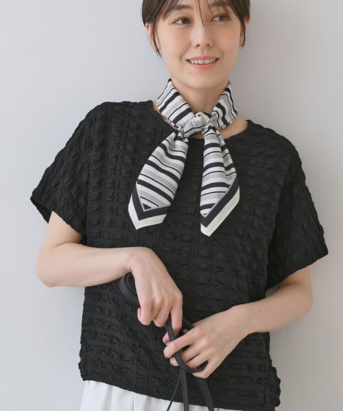 INDIVI / インディヴィ カットソー | 【洗える／凹凸素材／UVケア】コンパクトトップス | 詳細9