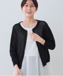 インディビ　カーディガン　Sサイズ セール】【洗える/UVケア/接触冷感/日本製】定番！ミドル丈