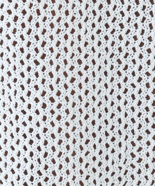 INDIVI / インディヴィ カーディガン・ボレロ | 【洗える/コットン100%】メッシュ柄ニットブルゾン | 詳細5