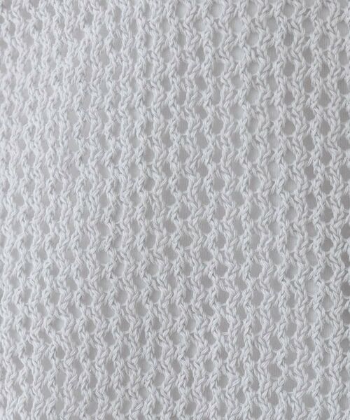 INDIVI / インディヴィ カーディガン・ボレロ | 【洗える/コットン100%】メッシュ柄ニットブルゾン | 詳細9