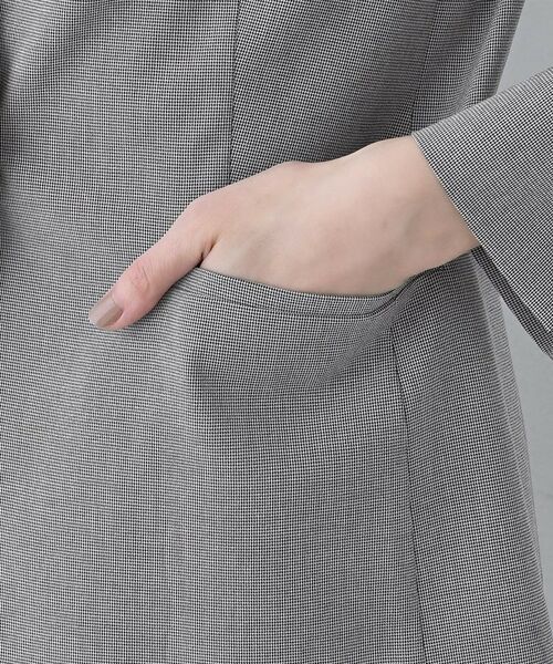 INDIVI / インディヴィ ノーカラージャケット | 【洗える／夏スーツ】ミニ千鳥柄ノーカラージャケット | 詳細24