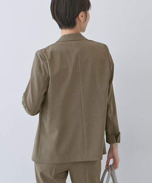 INDIVI / インディヴィ テーラードジャケット | 【洗える/夏スーツ】ミニ千鳥柄テーラードカラージャケット | 詳細11